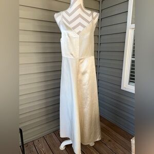 NWT!! Zara Satin Oyster Slip Midi Dress Sz M